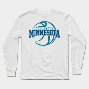 Retro Minnesota Basketball Long Sleeve T-Shirt